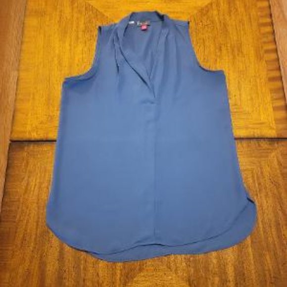 Vince Camuto Tops - Vince Camuto Blue V-neck Top